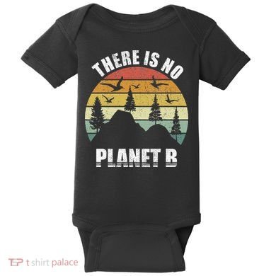 Retro There Is No Planet B Save Earth Earth Day Vintage Gift Baby Bodysuit