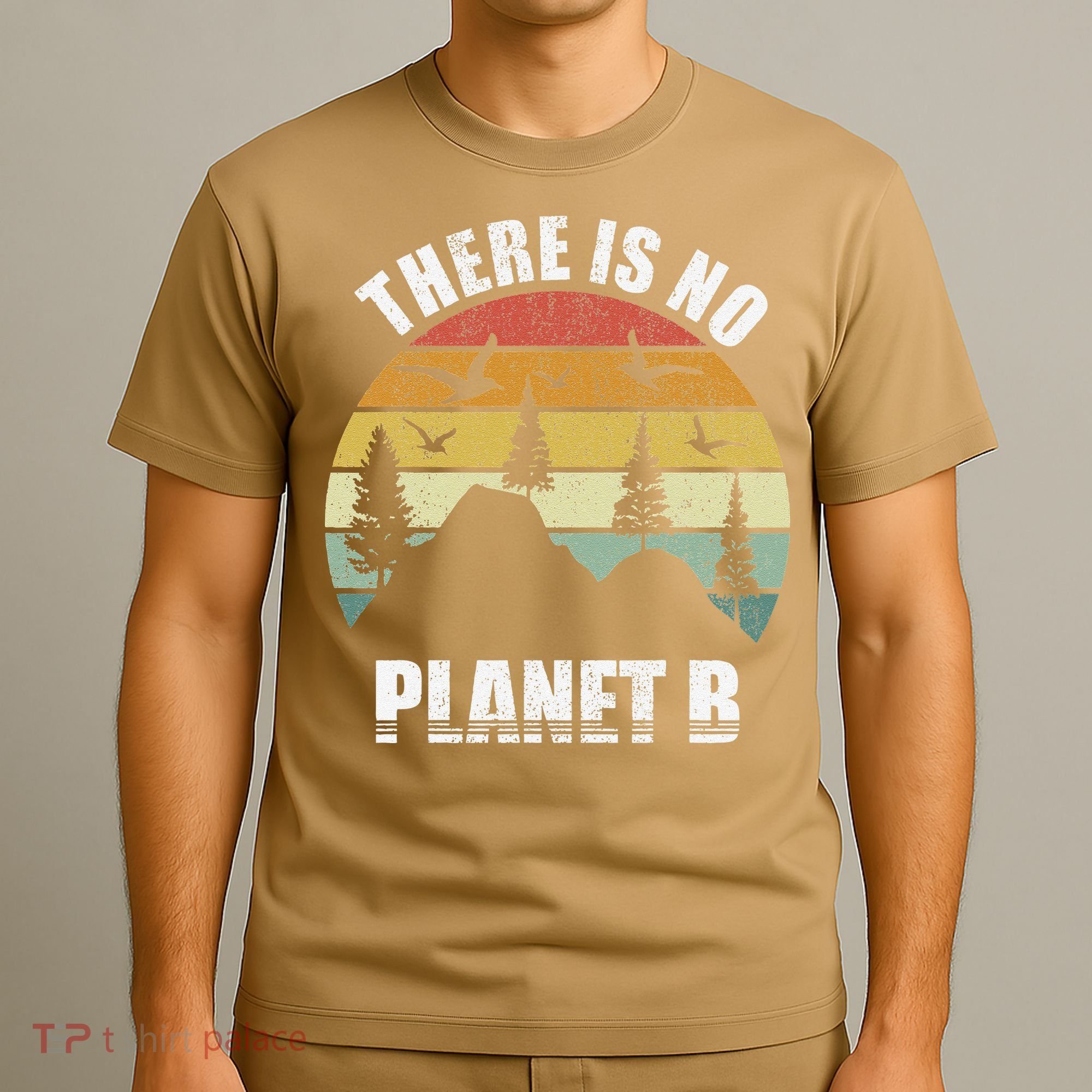Retro There Is No Planet B Save Earth Earth Day Vintage Gift T-Shirt