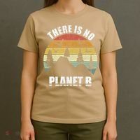 Retro There Is No Planet B Save Earth Earth Day Vintage Gift T-Shirt thumb 4