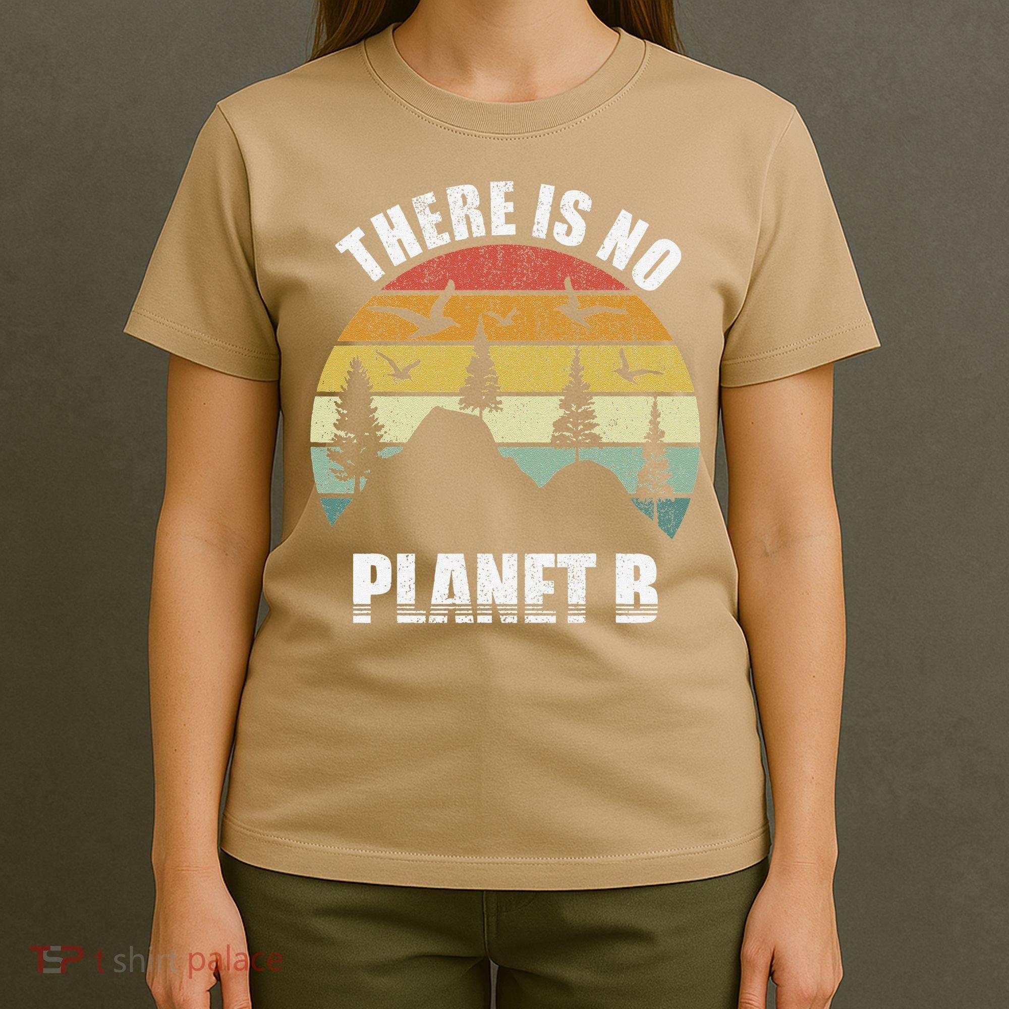 Retro There Is No Planet B Save Earth Earth Day Vintage Gift T-Shirt