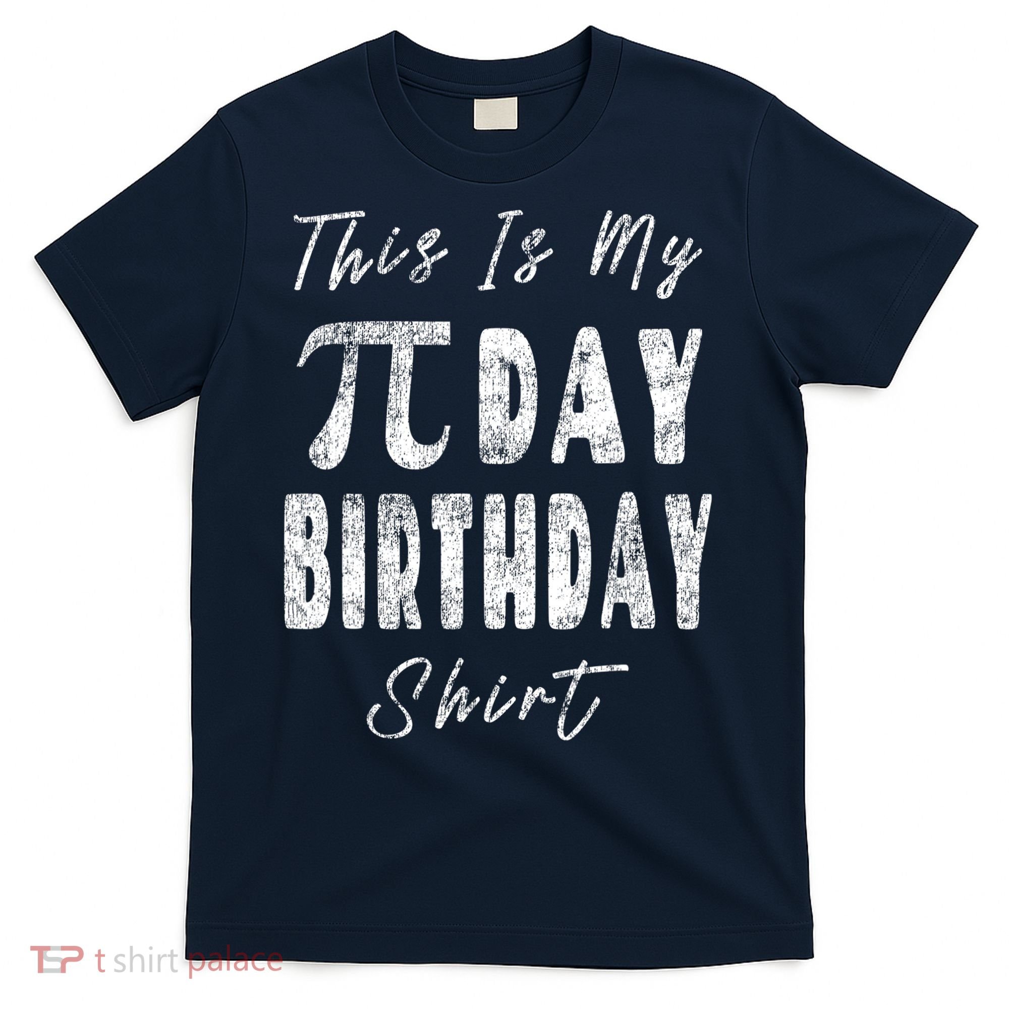 Retro This Is My Pi Day Birthday Shirt Pi Symbol 3 14 T-Shirt