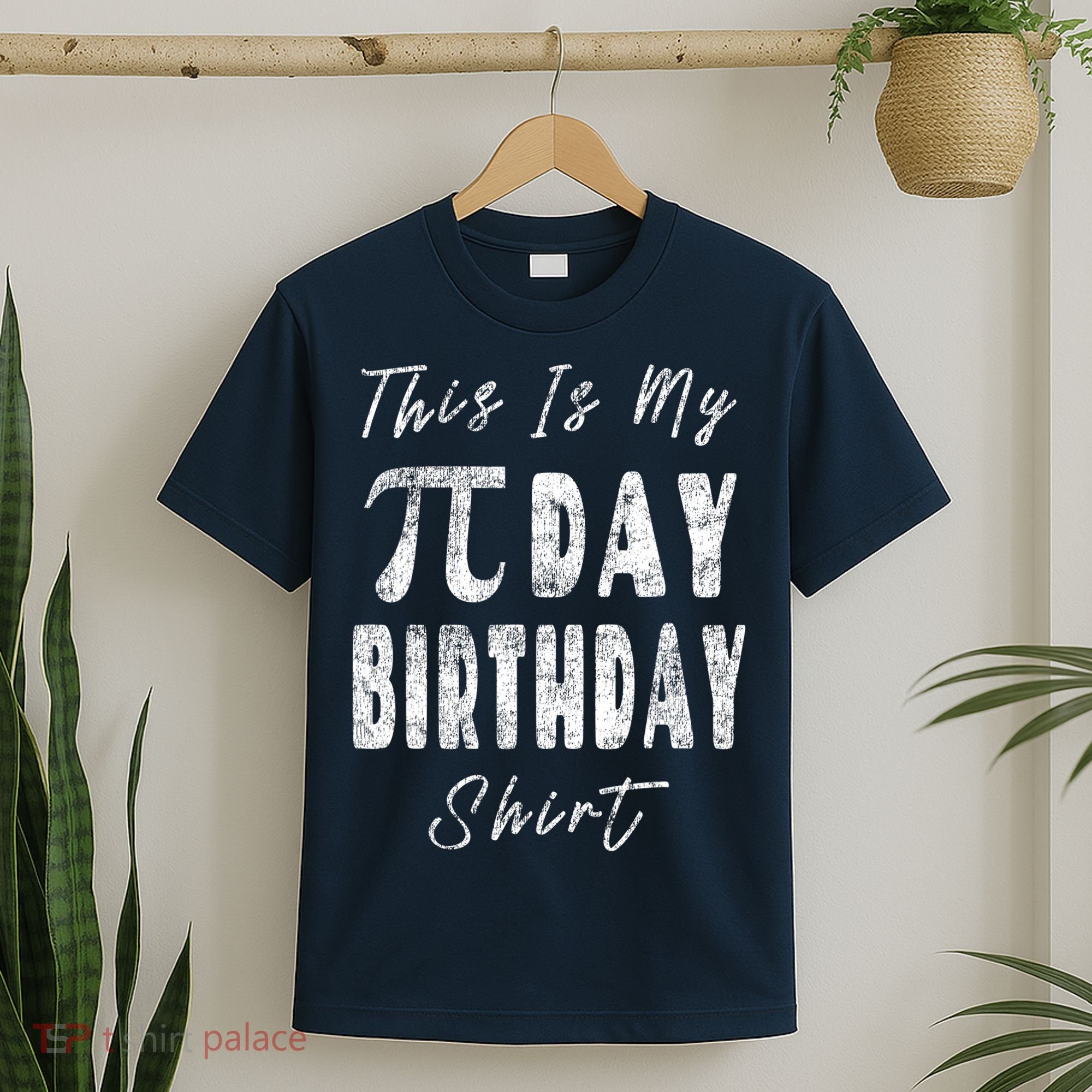Retro This Is My Pi Day Birthday Shirt Pi Symbol 3 14 T-Shirt