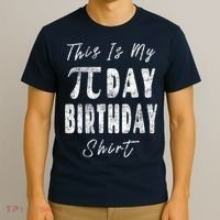 Retro This Is My Pi Day Birthday Shirt Pi Symbol 3 14 T-Shirt thumb 3