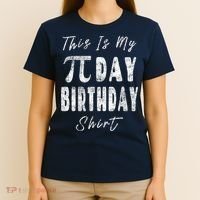 Retro This Is My Pi Day Birthday Shirt Pi Symbol 3 14 T-Shirt thumb 4