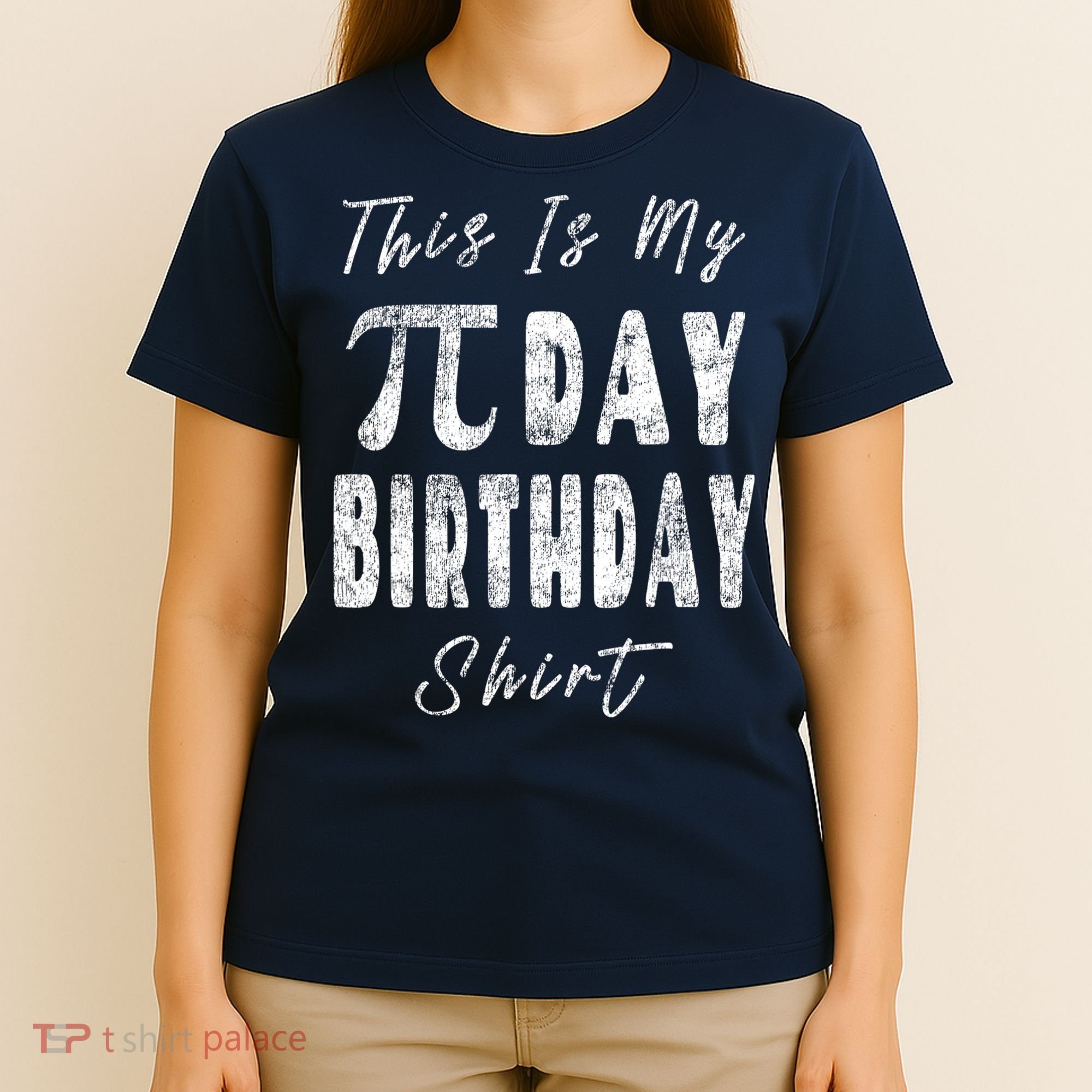 Retro This Is My Pi Day Birthday Shirt Pi Symbol 3 14 T-Shirt