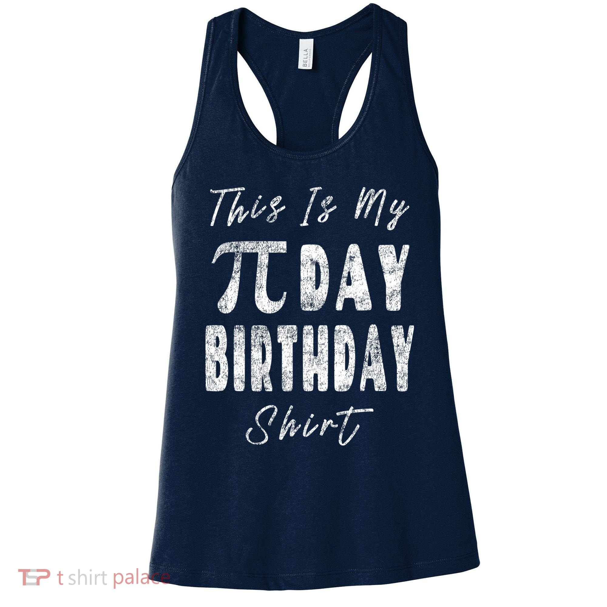 Retro This Is My Pi Day Birthday Shirt Pi Symbol 3 14 Women's Tank Top