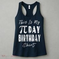 Retro This Is My Pi Day Birthday Shirt Pi Symbol 3 14 Women's Tank Top thumb 3