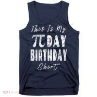 Retro This Is My Pi Day Birthday Shirt Pi Symbol 3 14 Tank Top thumb 0