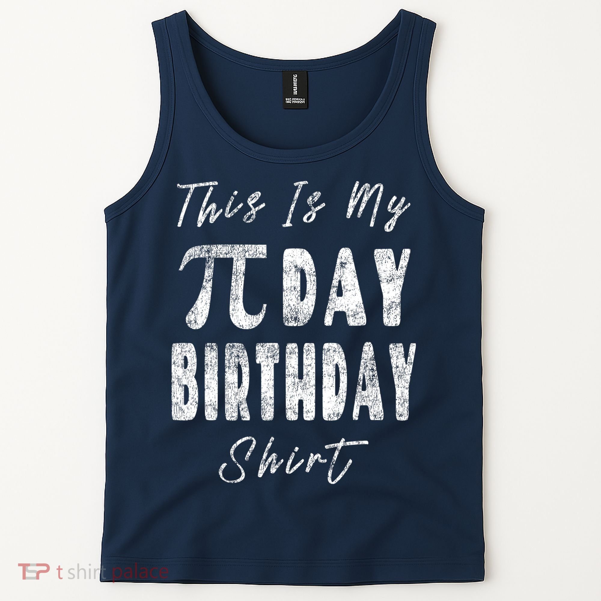 Retro This Is My Pi Day Birthday Shirt Pi Symbol 3 14 Tank Top