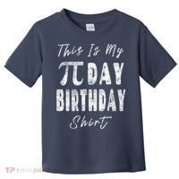 Retro This Is My Pi Day Birthday Shirt Pi Symbol 3 14 Toddler T-Shirt thumb 0