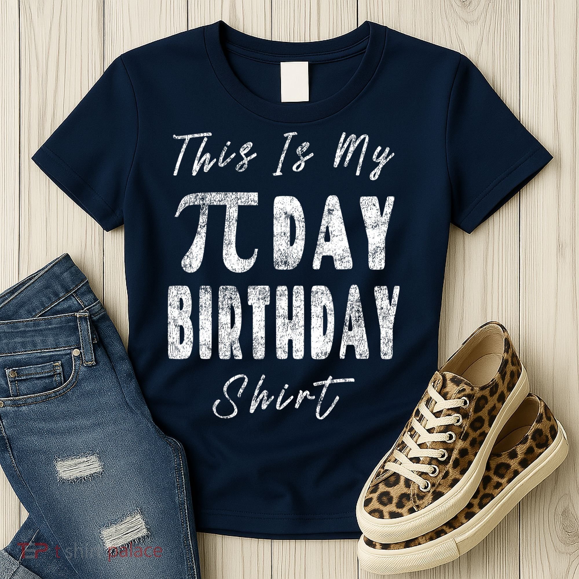 Retro This Is My Pi Day Birthday Shirt Pi Symbol 3 14 Women's T-Shirt