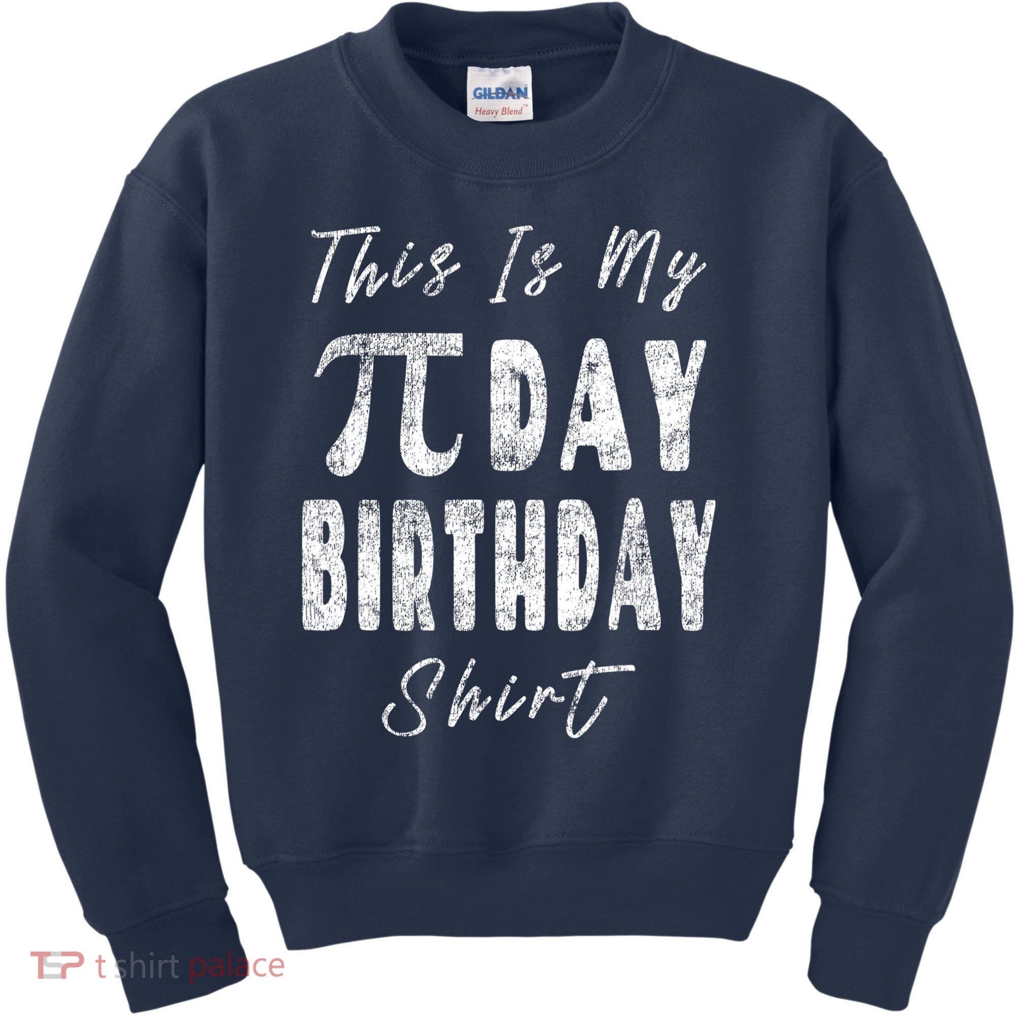 Retro This Is My Pi Day Birthday Shirt Pi Symbol 3 14 Kids Sweatshirt