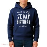 Retro This Is My Pi Day Birthday Shirt Pi Symbol 3 14 Kids Hoodie thumb 4