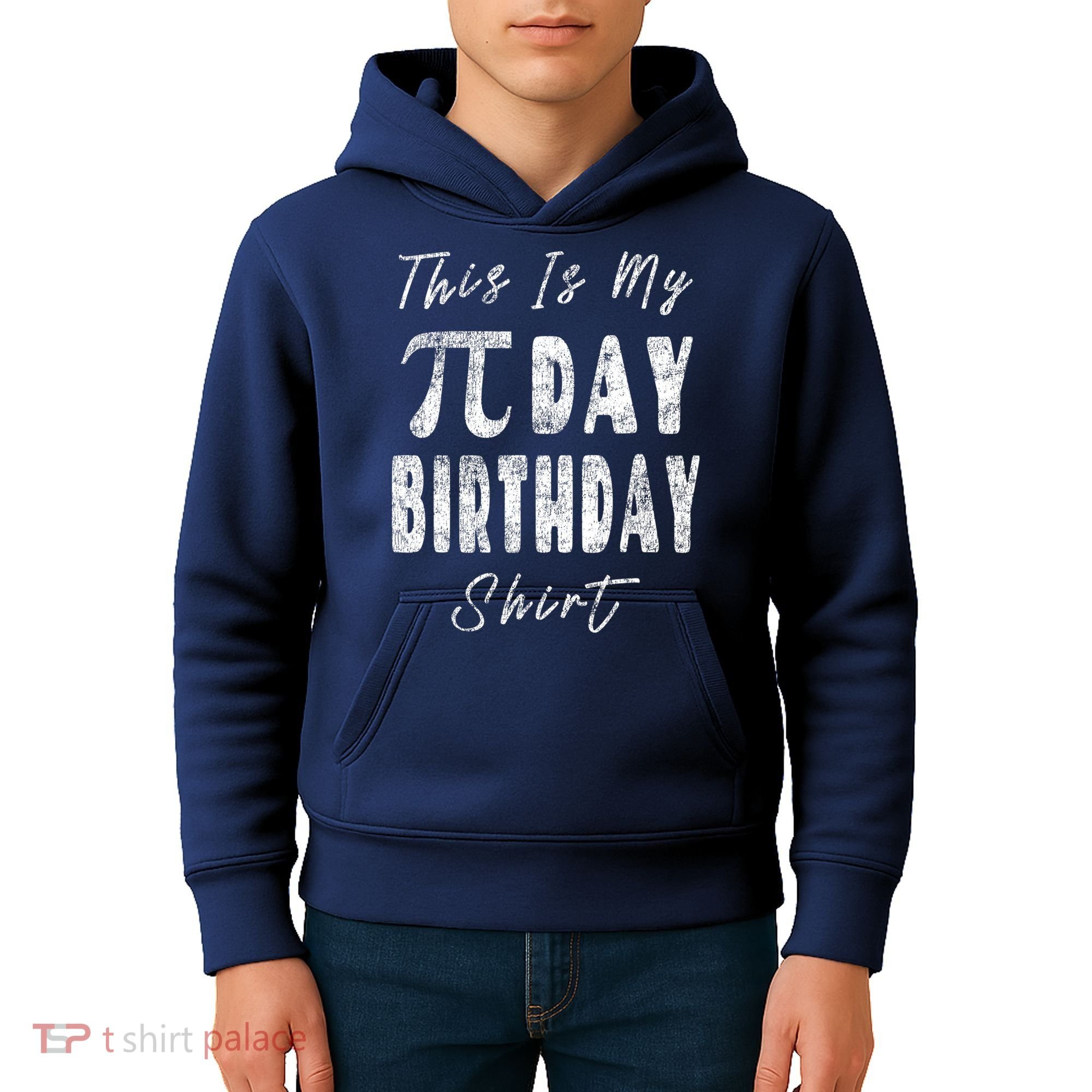 Retro This Is My Pi Day Birthday Shirt Pi Symbol 3 14 Kids Hoodie