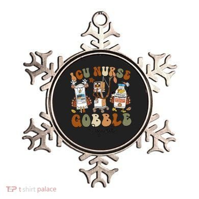 Retro Thanksgiving Icu Nurse Gobble Squad Turkey Autumn Rn Gift Ornament
