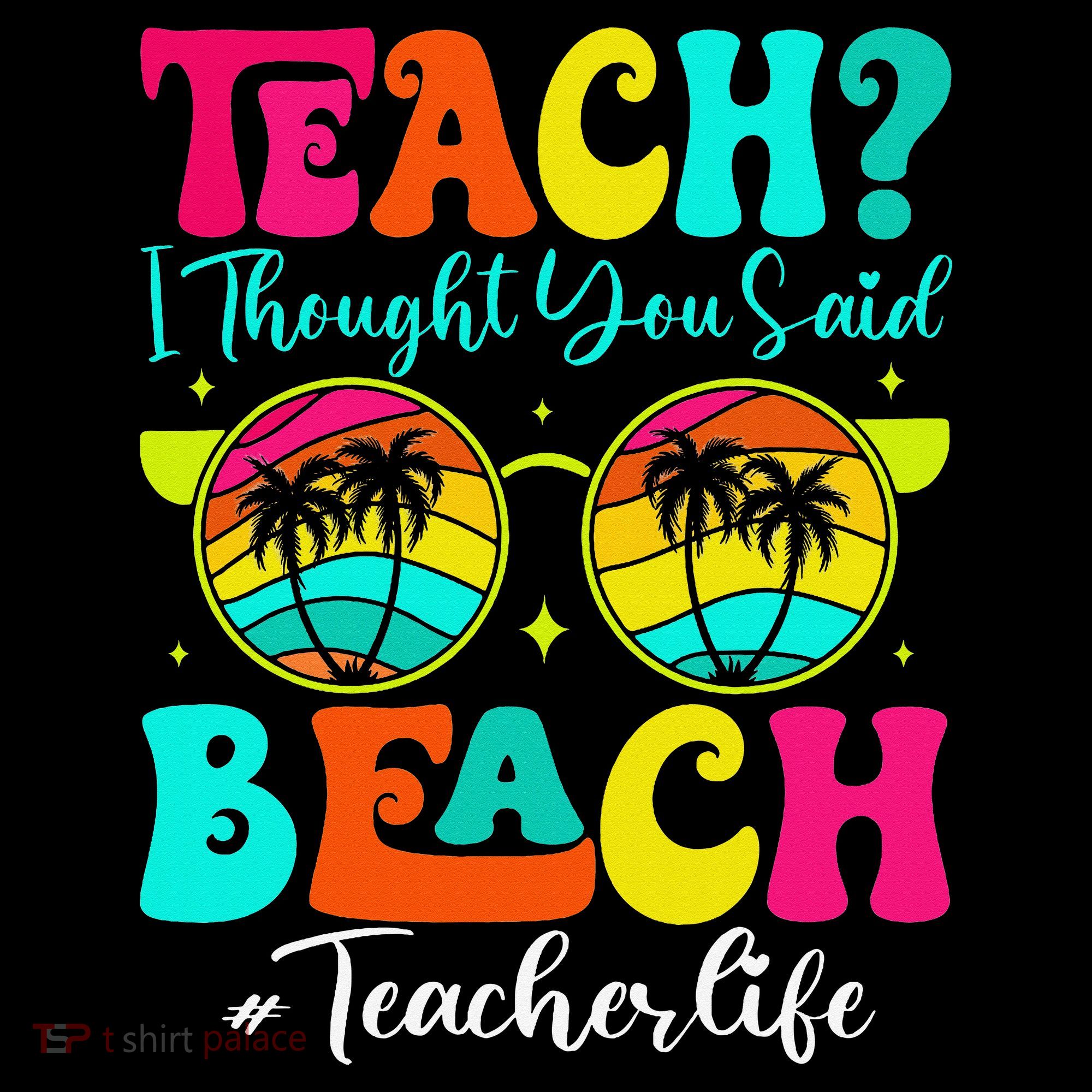 Retro Teach I Thought You Said Beach Teacher Summer Break Coffee Mug