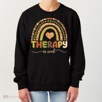 Rainbow Therapy Is Cool Mental Health Awareness Women's Sweatshirt thumb 0
