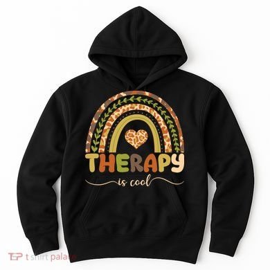 Rainbow Therapy Is Cool Mental Health Awareness Hoodie
