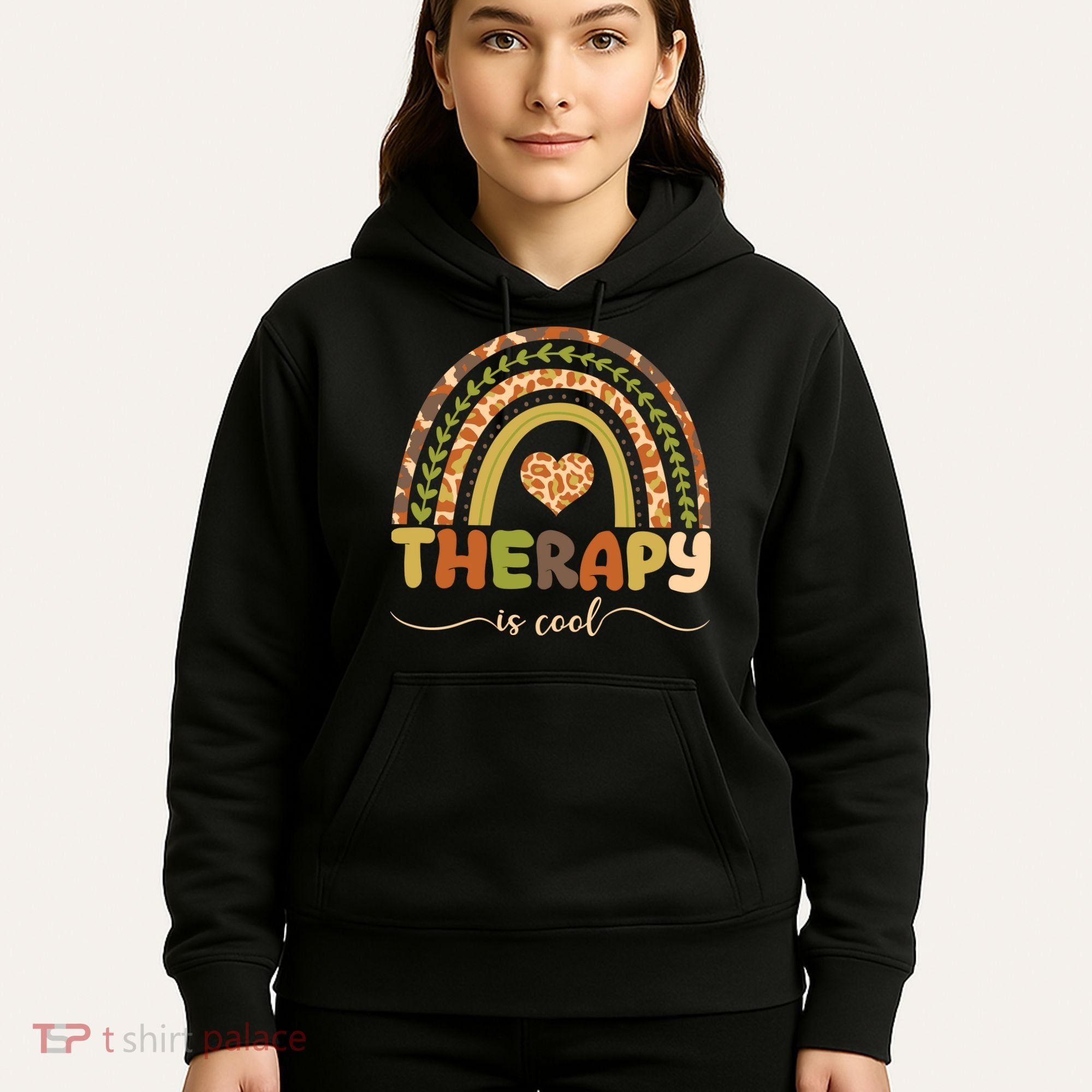 Rainbow Therapy Is Cool Mental Health Awareness Hoodie