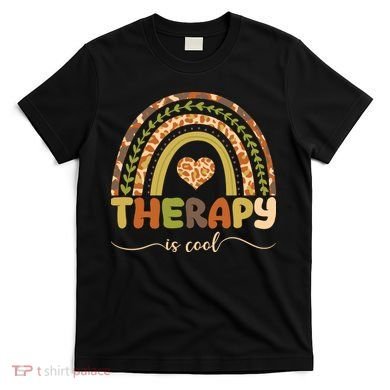 Rainbow Therapy Is Cool Mental Health Awareness T-Shirt