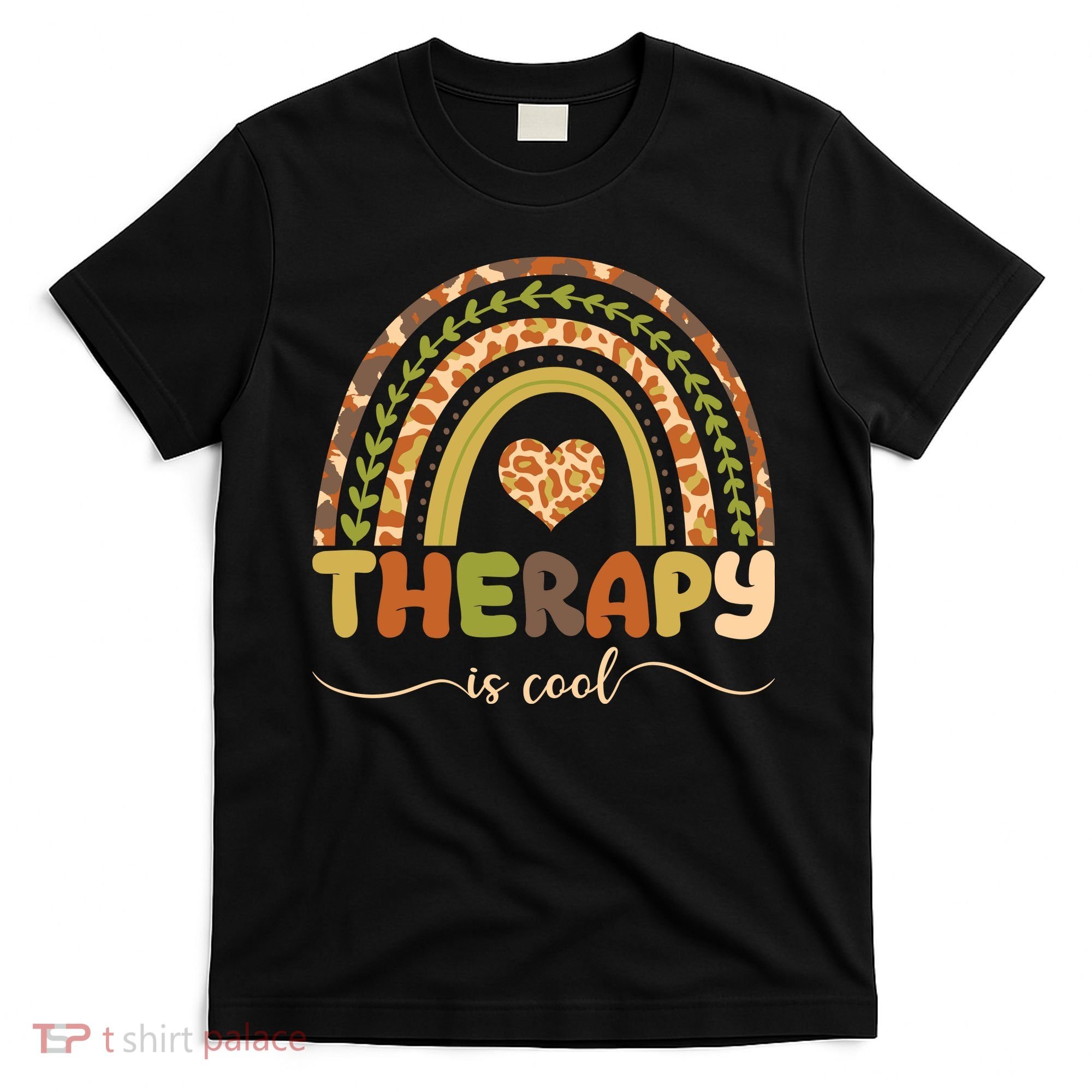 Rainbow Therapy Is Cool Mental Health Awareness T-Shirt
