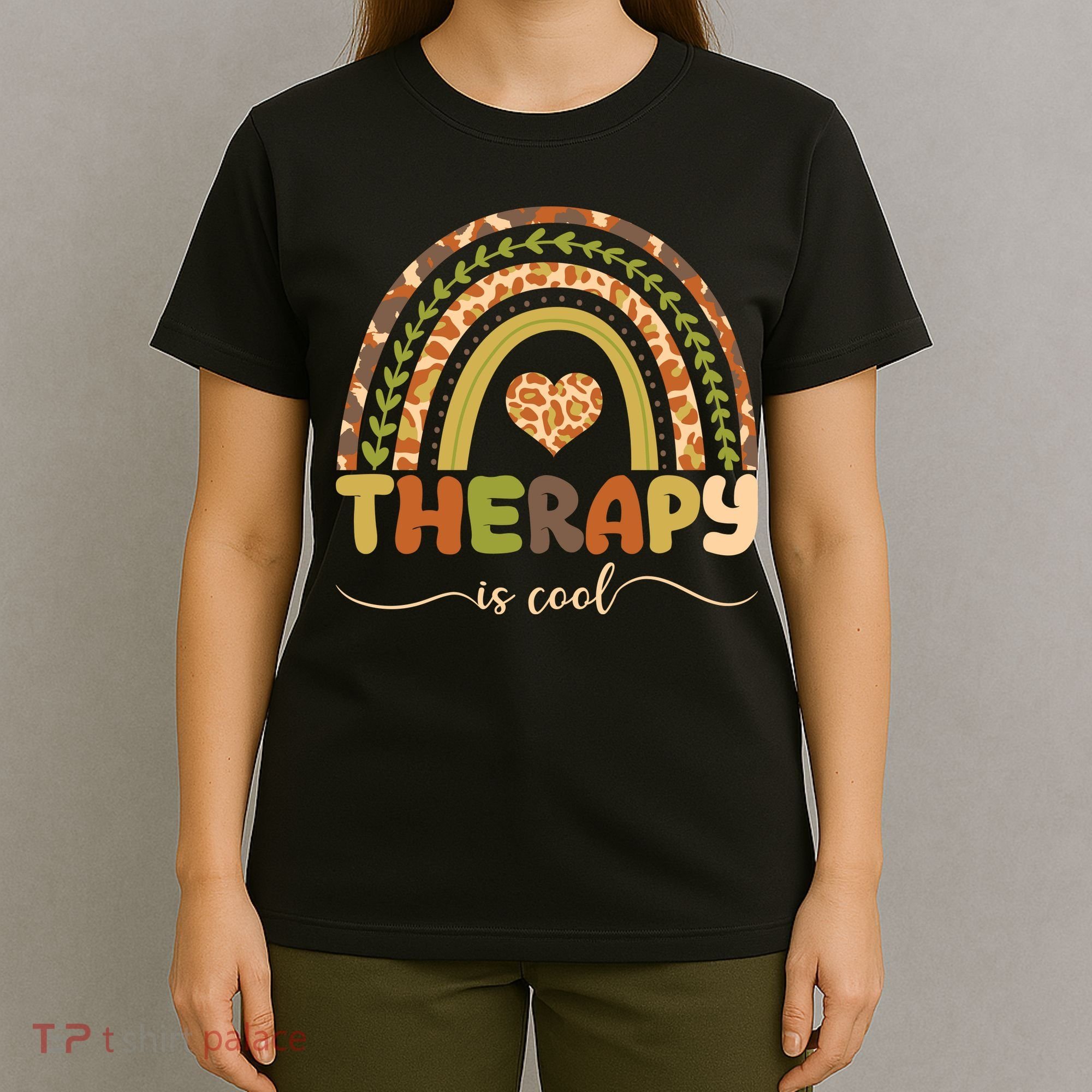 Rainbow Therapy Is Cool Mental Health Awareness T-Shirt