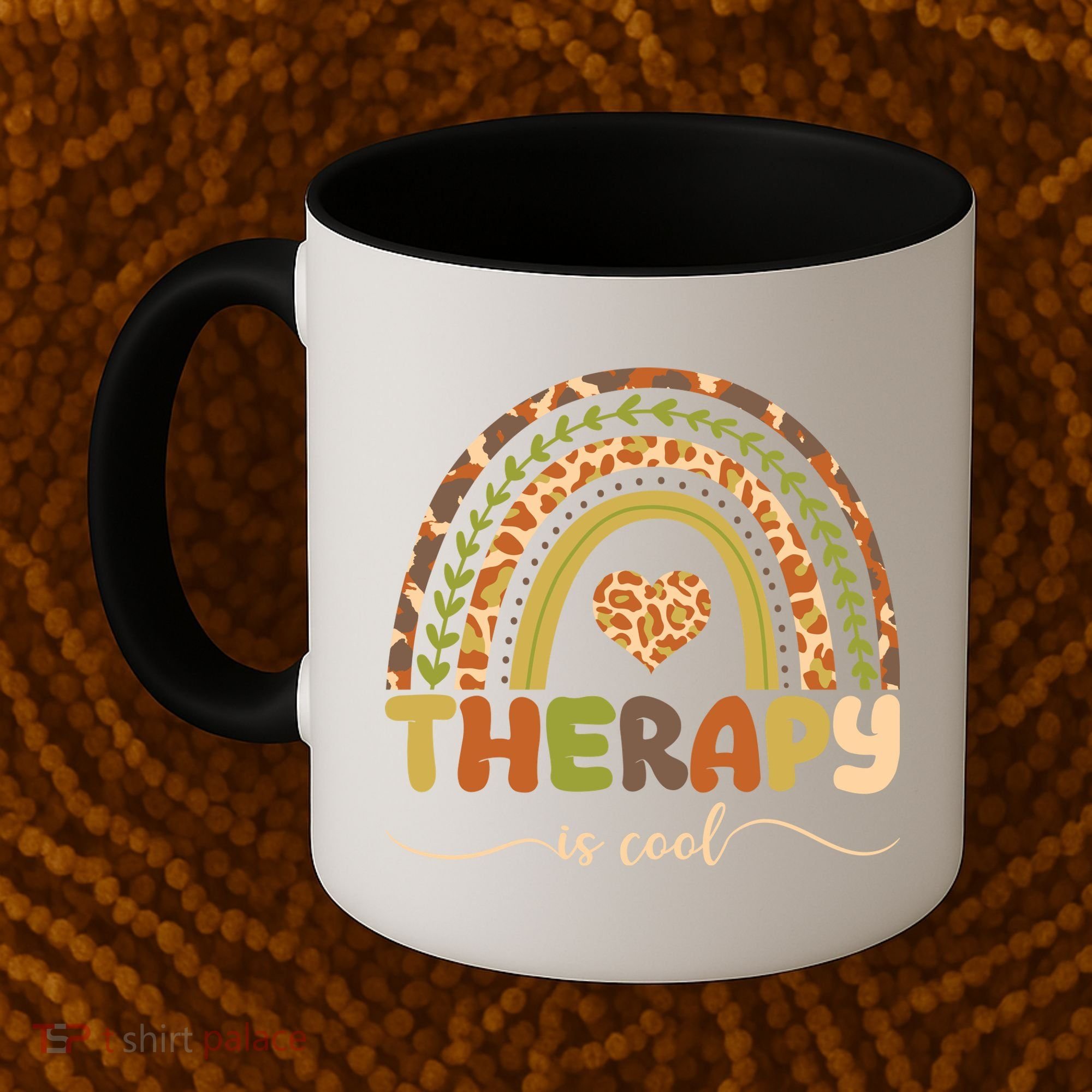 Rainbow Therapy Is Cool Mental Health Awareness Coffee Mug