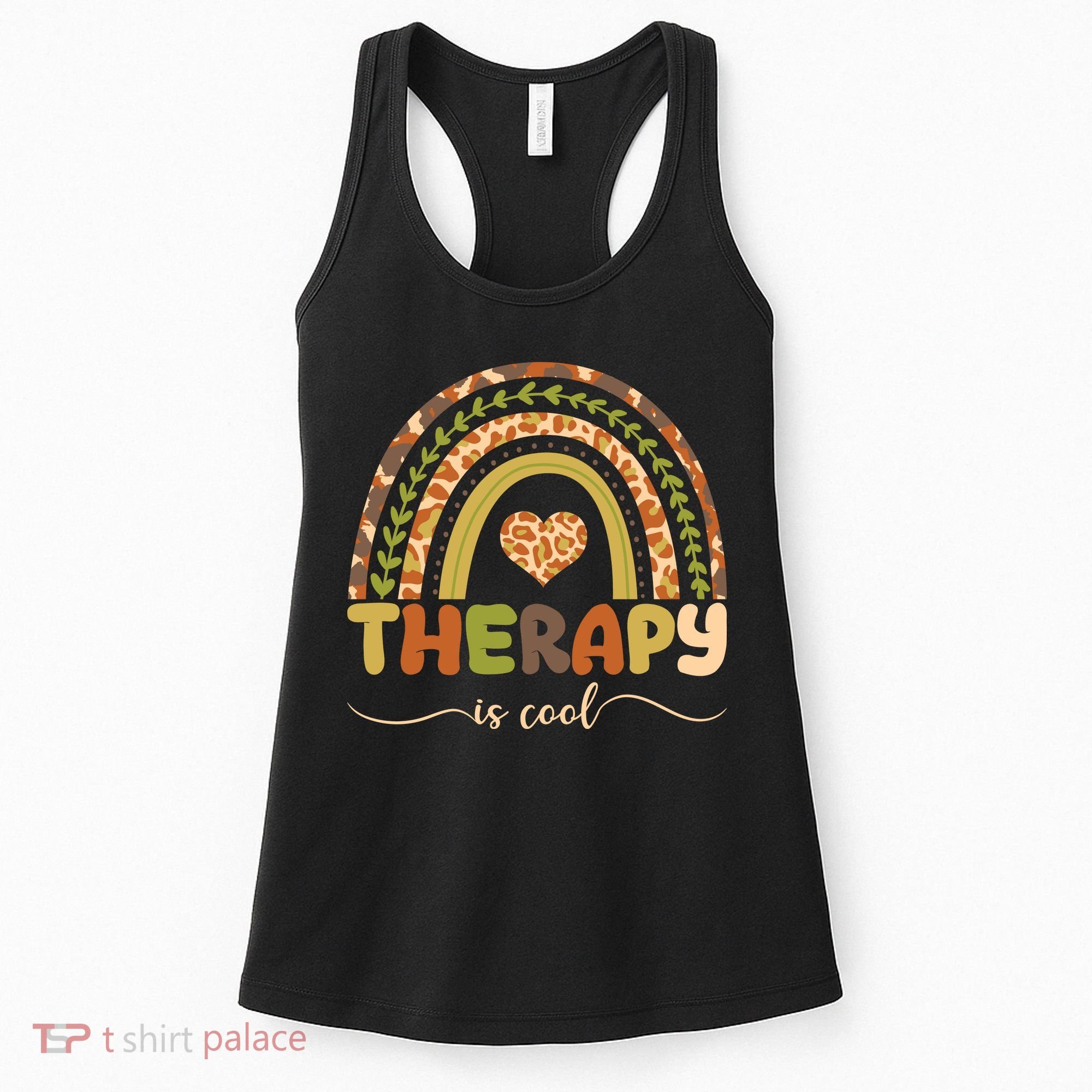 Rainbow Therapy Is Cool Mental Health Awareness Women's Tank Top