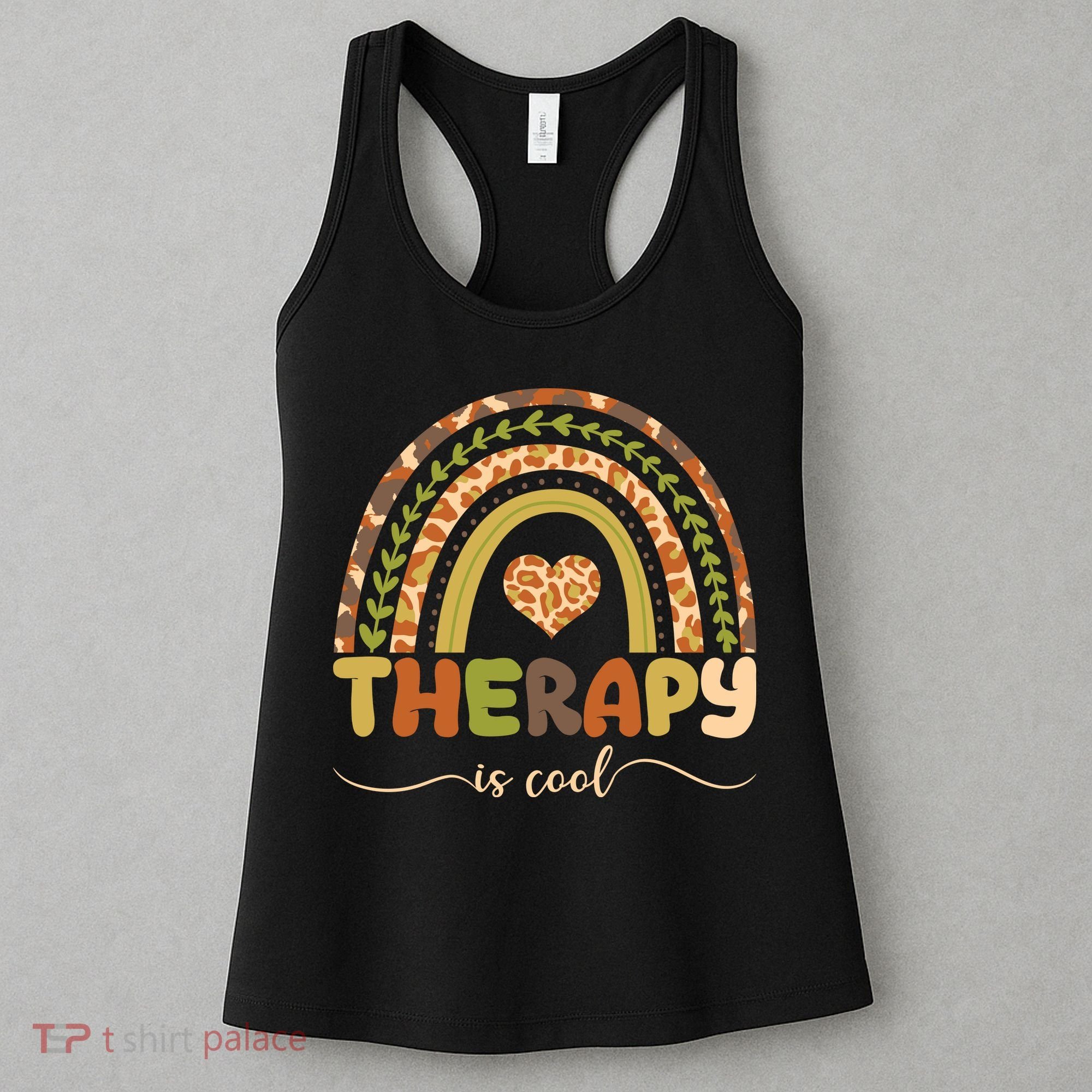 Rainbow Therapy Is Cool Mental Health Awareness Women's Tank Top
