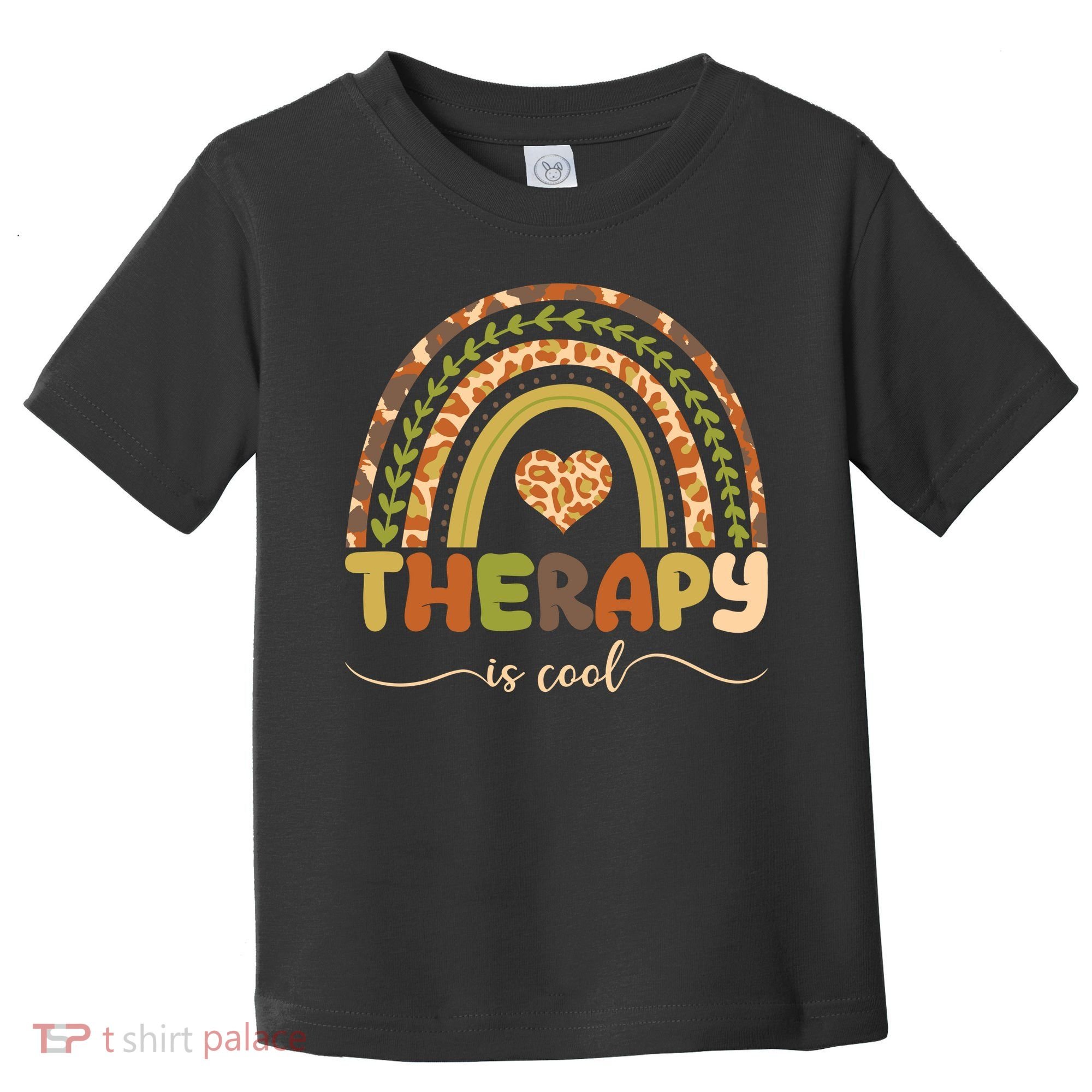 Rainbow Therapy Is Cool Mental Health Awareness Toddler T-Shirt