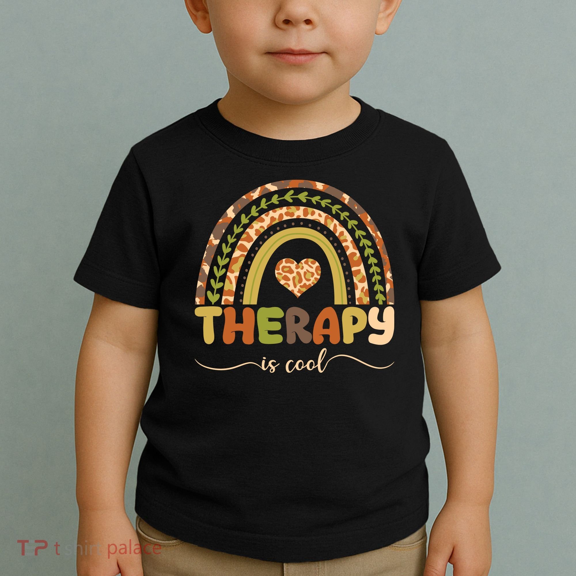 Rainbow Therapy Is Cool Mental Health Awareness Toddler T-Shirt
