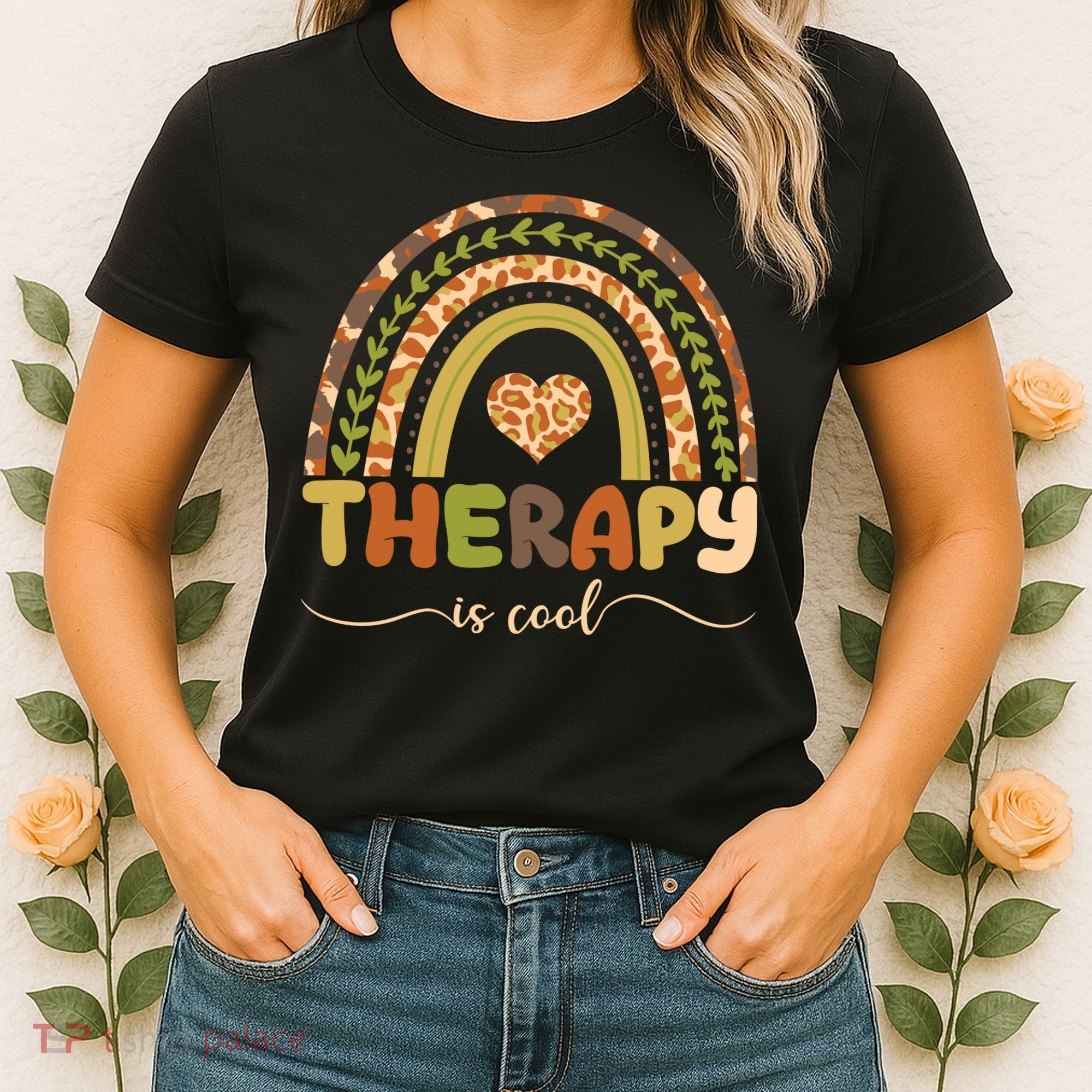 Rainbow Therapy Is Cool Mental Health Awareness Women's T-Shirt