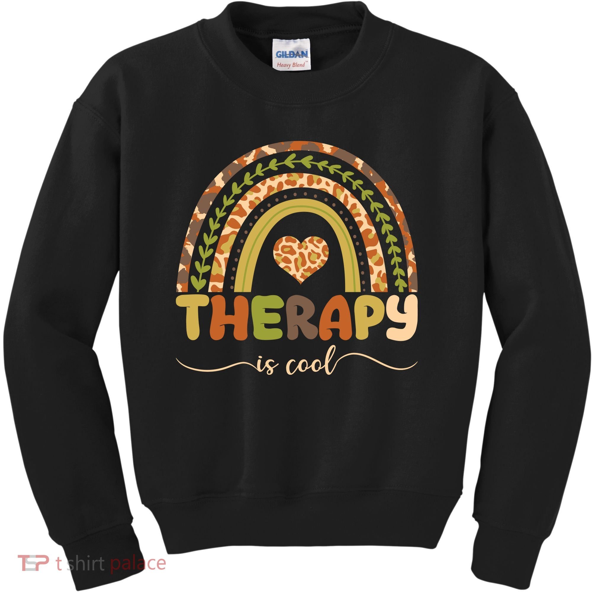 Rainbow Therapy Is Cool Mental Health Awareness Kids Sweatshirt