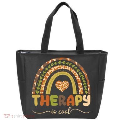 Rainbow Therapy Is Cool Mental Health Awareness Tote Bag