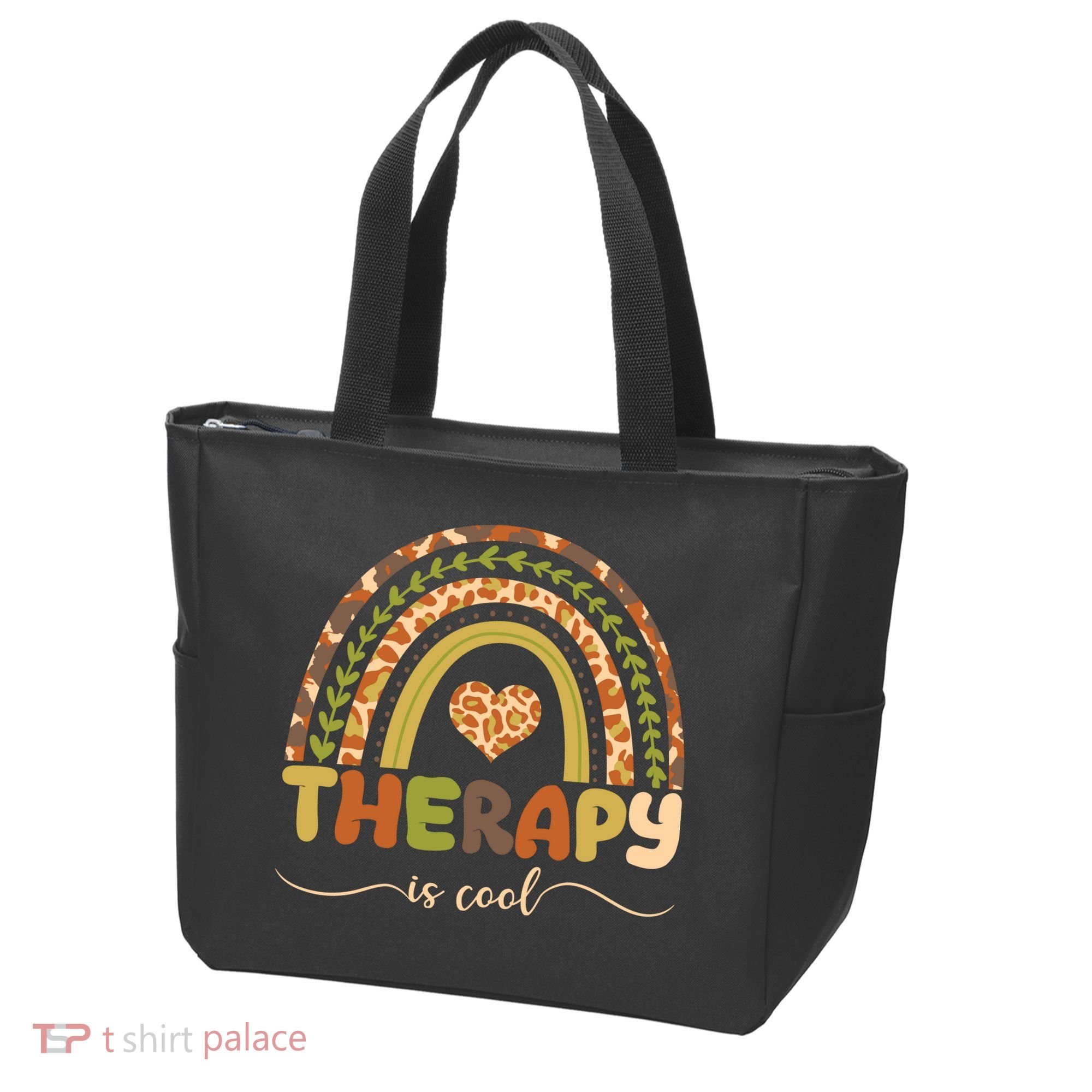 Rainbow Therapy Is Cool Mental Health Awareness Tote Bag