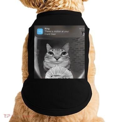 Ring There Is Motion At Your Front Door Funny Doggie Tank