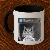 Ring There Is Motion At Your Front Door Funny Coffee Mug thumb 2