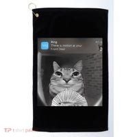 Ring There Is Motion At Your Front Door Funny Golf Towel thumb 0