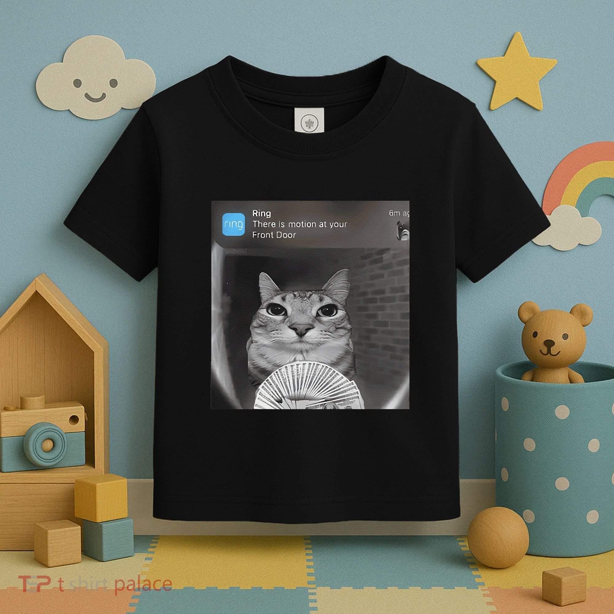 Ring There Is Motion At Your Front Door Funny Toddler T-Shirt