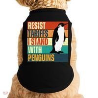 Resist Tariffs I Stand With Penguins Doggie Tank thumb 0