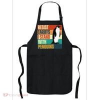 Resist Tariffs I Stand With Penguins Apron thumb 0