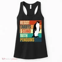 Resist Tariffs I Stand With Penguins Women's Tank Top thumb 0
