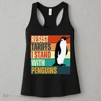 Resist Tariffs I Stand With Penguins Women's Tank Top thumb 3