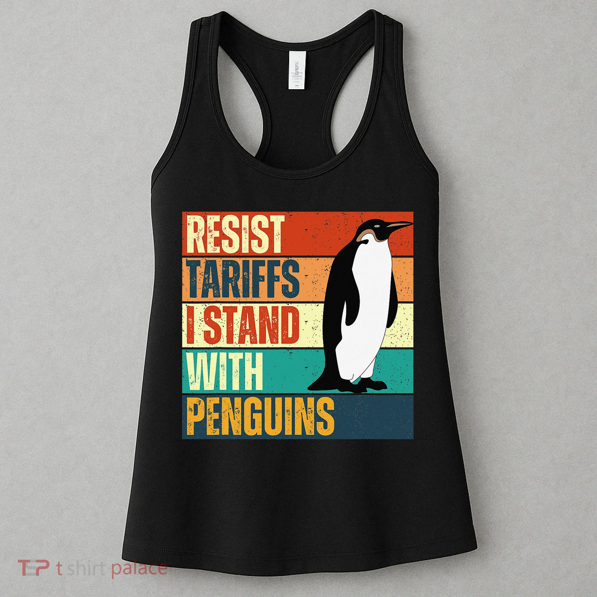 Resist Tariffs I Stand With Penguins Women's Tank Top