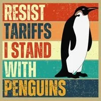 Resist Tariffs I Stand With Penguins T-Shirt thumb 7