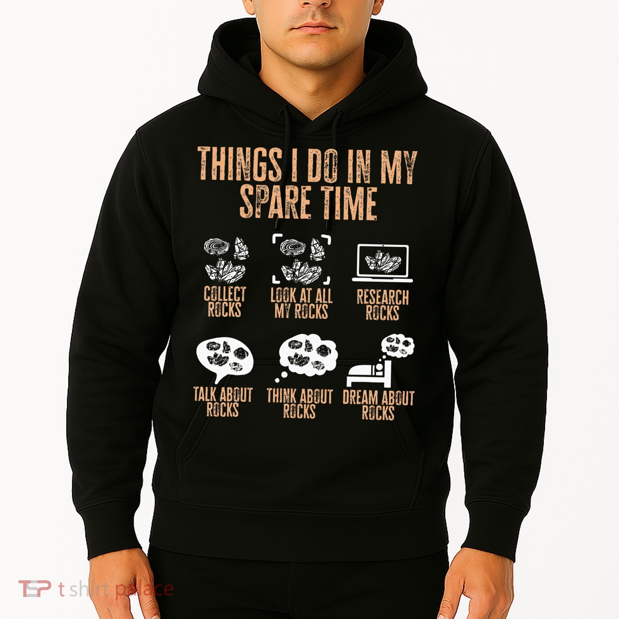 Rockhound Things I Do In My Spare Time Rock Collecting Hoodie