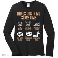 Rockhound Things I Do In My Spare Time Rock Collecting Women's Long Sleeve Shirt thumb 0