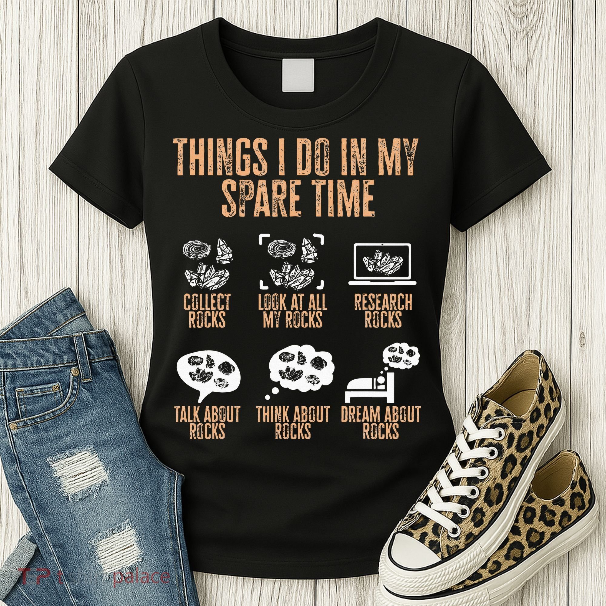 Rockhound Things I Do In My Spare Time Rock Collecting Women's T-Shirt