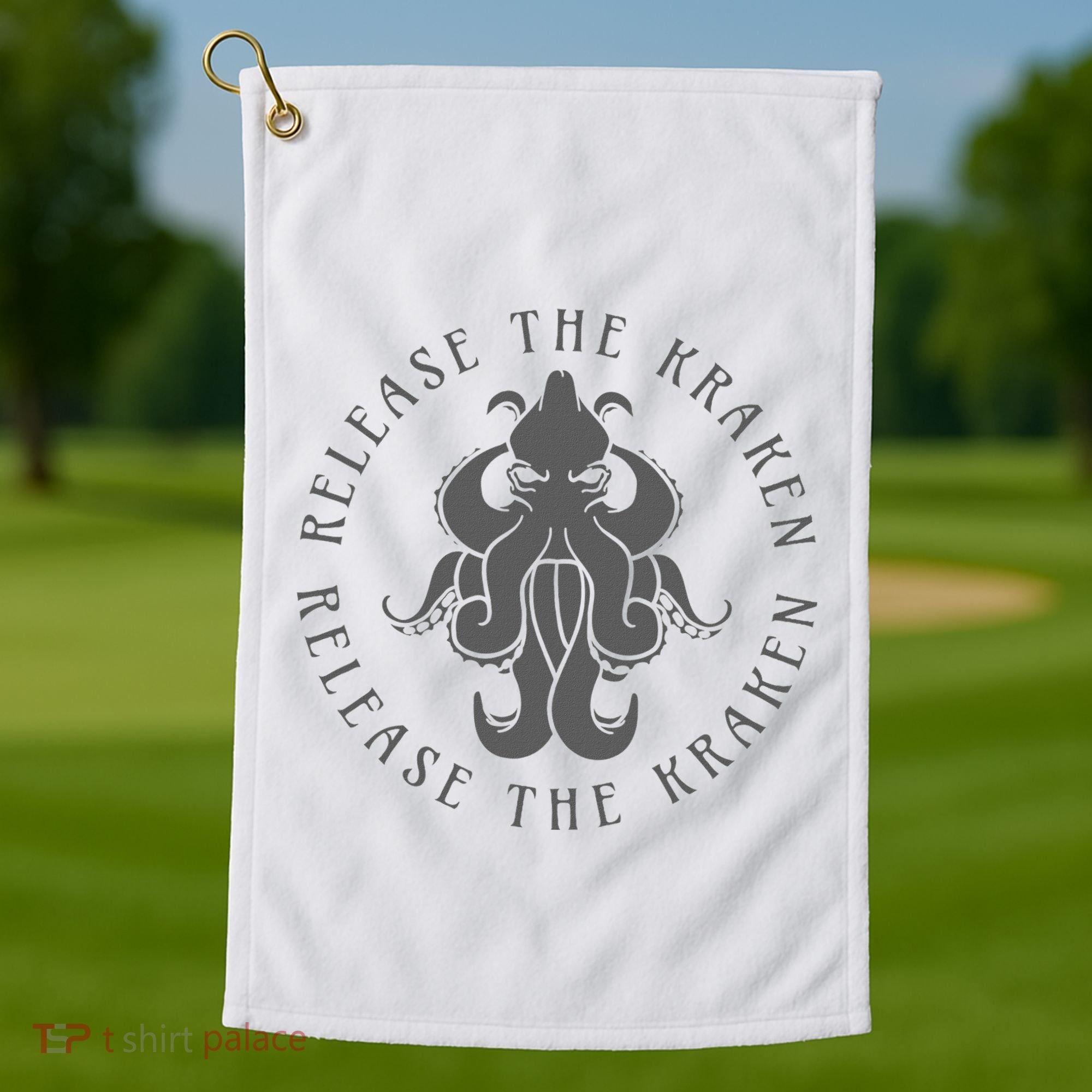 Release The Kraken Golf Towel