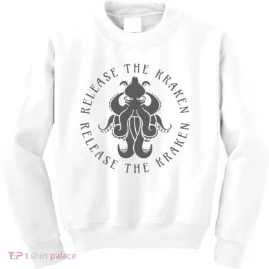 Release The Kraken Kids Sweatshirt